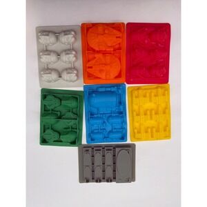 Star Wars Silicone Ice Cube Candy Chocolate Mold Trays Set of 7 Darth Vader R2D2